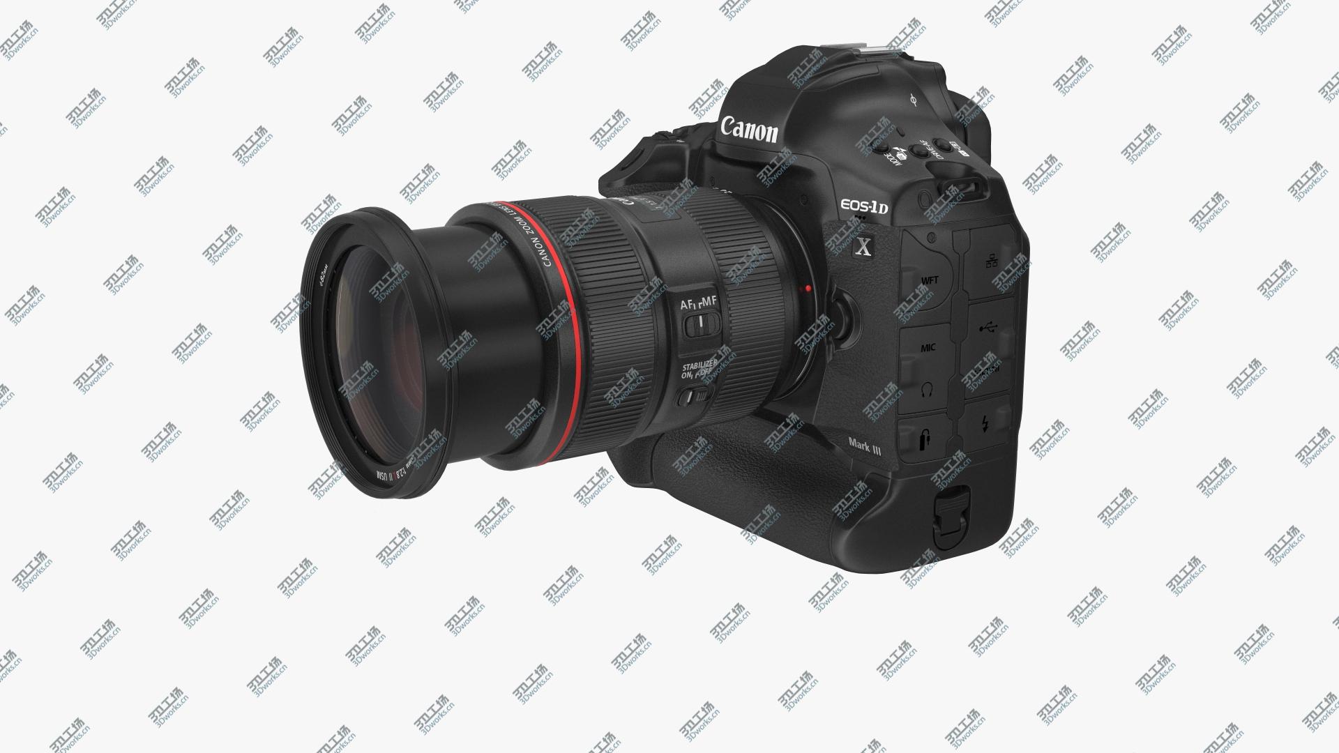 images/goods_img/2021040235/Canon 1DX with Zoom Lens 24 70 3D model/2.jpg